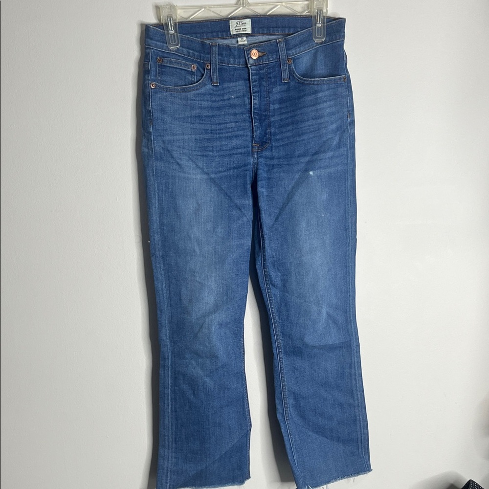 J. Crew Blue Denim Billie Demi Boot Crop